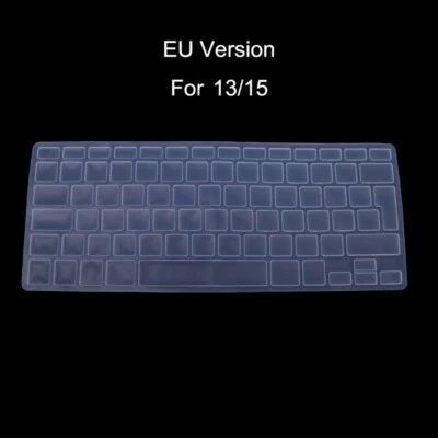 EU Keyboard Protector Film Silicone Skin For Macbooks Air 13 15 Keypad Cover - Image 1 of 4