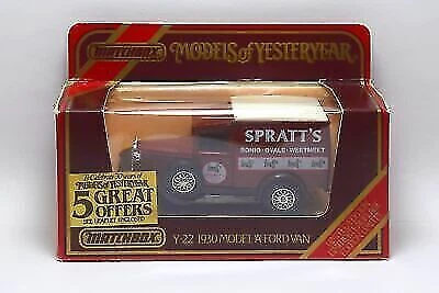 Models of Yesteryear Y-22 1/40 Scale '30 Model A Ford Van Spratt's Bonio Diecast - Image 1 of 1