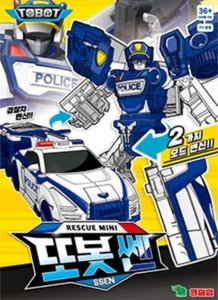 Tobot mini trasformatore auto polizia robot ""Ssen"" giocattolo d'azione mini ver. 2023 NUOVO - Foto 1 di 13