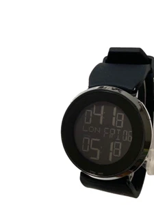 GUCCI I GUCCI Wrist Watch CODE REF 1142 Quartz Rubber Black Excellent - Bild 1 von 10