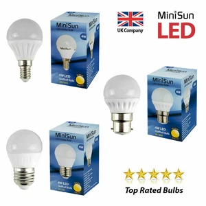 LED Golf Ball Bulbs Lightbulb Warm White Daylight Energy Saving Bayonet Globe - Picture 1 of 28