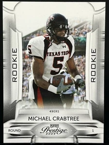Michael Crabtree 2009 Playoff Prestige #174 Texas Tech SF 49ers novato radiocontrol - Imagen 1 de 2