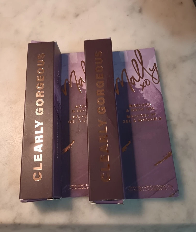 2x Mally Clearly Gorgeous Mascara & Brow Gel 0.05 oz./1.3g ~ New in Box - Image 1 of 1