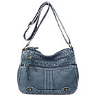 Women Vintage Retro Sling Bag Casual Satchel Bag Large Capacity Adjustable Strap