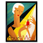 Pour Moi Perfume Scent Woman Wall Art Print Framed 12x16