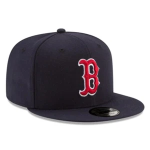 Brand New 9FIFTY Baseball Cap - MLB Boston Red Sox Basic Navy Snapback Hat - Picture 1 of 4