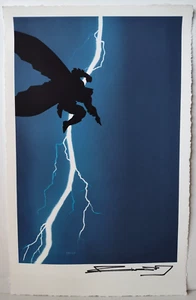 BATMAN THE DARK NIGHT RETURNS 1 MONDO SIGNED FRANK MILLER HIGH END GICLEE COA - Picture 1 of 9