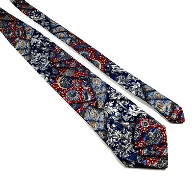 Haggar 男式领带复古配件花卉办公室工作休闲爸爸礼物 — 第 1/4 张图片