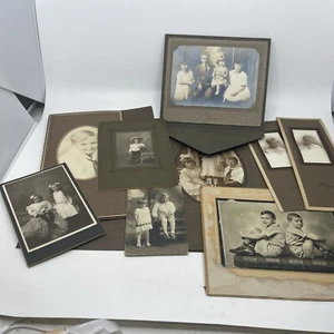 Vintage Fotos Profi Portraits schwarz weiß Karton Kinder - Bild 1 von 24