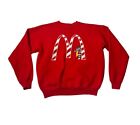 Vintage Rare Mcdonald’s Hamburglar Logo Red Sweatshirt Size Large