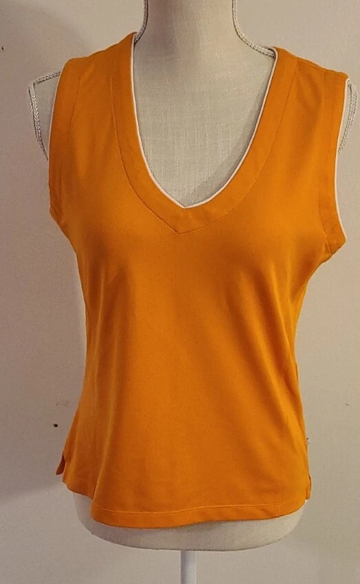 Camiseta sin mangas Callaway Golf para mujer mediana transpirable naranja poliéster Foto 1 de 4