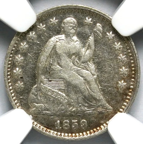 1859 O Seated Liberty Half Dime NGC VF Details Cover