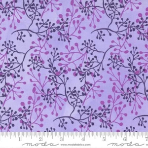 Pansy's Posies 48724-23 Lavender Robin Pickens Moda Per Half Yard - Picture 1 of 2
