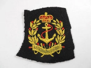 Parche insignia ancla corona laurel vintage militar Reino Unido Gran Bretaña Marina Real Británica - Imagen 1 de 2