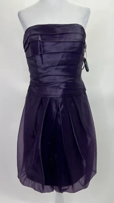 White By Vera Wang Purple Organza Bubble Hem Dress Size 8 NWT - Image 1 of 4