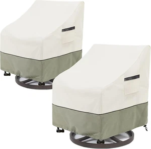 Outdoor Swivel Lounge Chair Cover 2 Pack,100% Waterproof Heavy Duty Outdoor - Picture 1 of 12