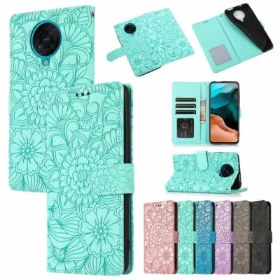 Funda Cartera Teléfono Cuero Flor para Xiaomi Redmi Note 11 9 10 11S 10X 9T K30 Foto 1 de 4
