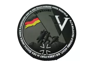 3D PVC Veteranen-Patch ALTE SOLDATEN STERBEN NICHT mit Klett und Gegens - Bild 1 von 3