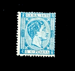 SPANISH COLONY Stamp - 1878 King Alfonso XII 5c Sn 76 MLH  r71 - Picture 1 of 2