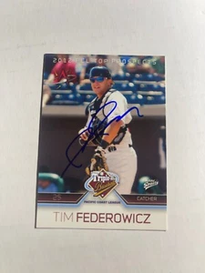 Los Angeles Dodgers TIM FEDEROWICZ Signed Card - Picture 1 of 1