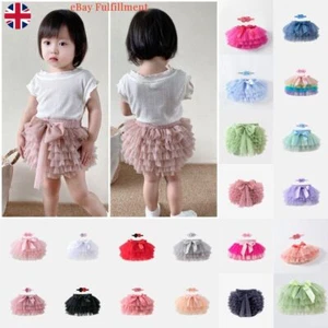 UK Infant Baby Girls 1st Birthday Outfit Romper Cake Smash Tutu Skirts Newborn - Picture 1 of 38