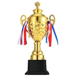 Gold Trophy Award - 14.5 Inch Large Trophy Cup for Awards, Sports, & Competition - Picture 1 of 8