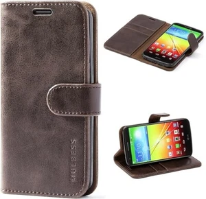 LG G2 Hülle Flip Leder Wallet Handyhülle Kartenfächer Hochwertig - Bild 1 von 5