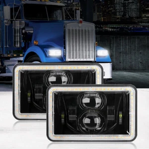 Par de faros LED de 4x6" con bombilla de haz sellado alto/bajo para Chevrolet Camaro - Imagen 1 de 11
