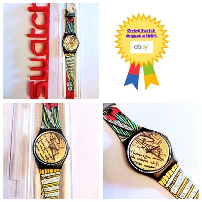Swatch Gent Nuovo Engineer GB139 1991 Vintage Orologio da polso NOS Anni 90 - Immagine 1 di 4