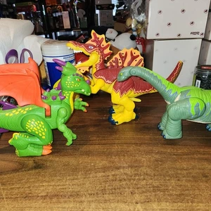 Imaginext Dinosaurs & Dragons Collection Lot 3 Figures All Actions & Sounds Work - Picture 1 of 9