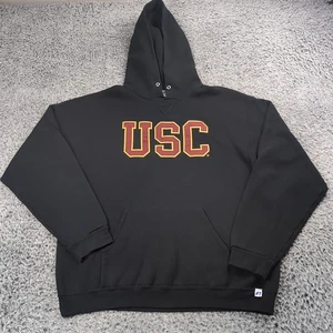 Vintage USC Trojan Hoodie Men Extra Large Stitched College NCAA Fleece Pullover - Picture 1 of 6