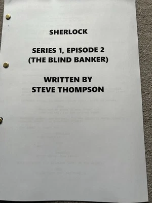 Sherlock Series 1, Episode 2 Script. Benedict Cumberbatch, Martin Freeman. - Image 1 of 2