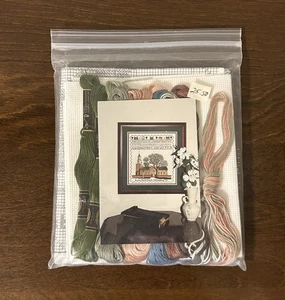 Rare VTG Cross Stitch Kit Bruton Parish Church Williamsburg VA Designs By Patti - Picture 1 of 9