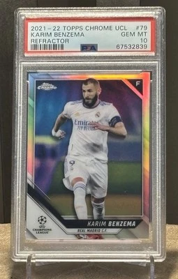 KARIM BENZEMA - TOPPS 2021 CROMO UEFA CHAMPIONS LEAGUE | REFRACTOR 79 Foto 1 de 3