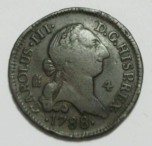 ZALDI2010 - Carlos III, 4 Maravedis Of 1788, Segovia - Picture 1 of 2