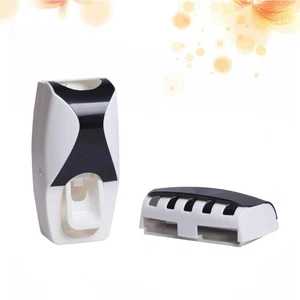  Set Dispenser Dentifricio Automatico Portaspazzolino con Super Parete - Foto 1 di 11