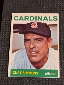1964 Topps Curt Simmons #385 - VG - No Creases - Soft Corners - Bild 1 von 2