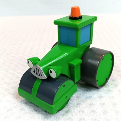 HIT/KC Chapman Bob the Builder Roley Vehicle Figure Plastic Steamroller 2001 - Image 1 of 4
