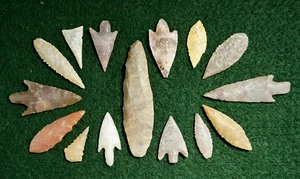 Tolle Gruppe hochwertiger Pfeilspitzen * Sahara Neolithikum * authentisch * - Bild 1 von 1