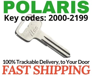 Polaris Ranger Key Cut to Code 2000-2199 Ignition Replacement Keys - Picture 1 of 1