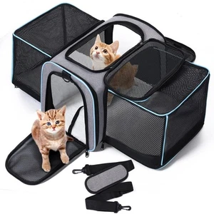 Expandable Cat Carrier, Pet Carrier Airline Approved for Small Dog or Medium ... - Picture 1 of 8