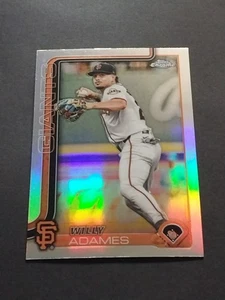 WILLY ADAMES 2025 Topps Chrome Holo Silver Refractor #282 San Francisco Giants - Picture 1 of 2