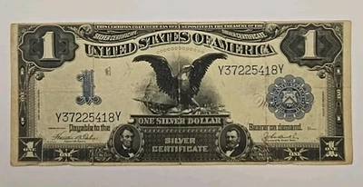 Series Of 1899 $1 Dollar Large Note. Silver Certificate - Image 1 of 4