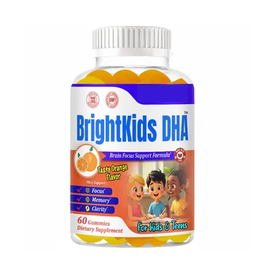 Gomitas Omega Kids Brain Booster, Vitamina para el enfoque infantil y la memoria Salud cerebral Foto 1 de 4
