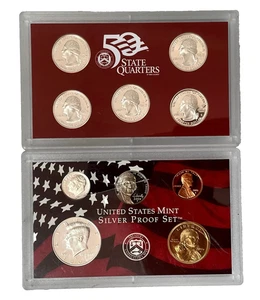 2006 S US Mint Silver Proof Set - 11 Coins In Original Plastic Box - No COA - Picture 1 of 5