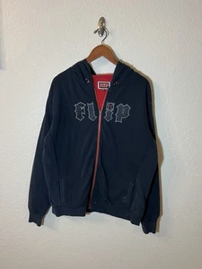 Sudadera con Capucha Vintage Flip Skateboards Para Hombre XL Pullover Logo Patinador Grunge Y2K Negra - Imagen 1 de 6