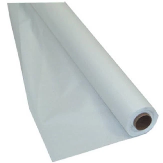Creative Converting 013019 40 in. x 100 ft. Plastic Table Roll- White - Image 1 of 1