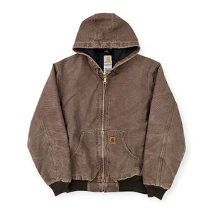 Carhartt Active Vintage J269 CHT Workwear Quult Lined Jacket Brown Men's Medium - Picture 1 of 12