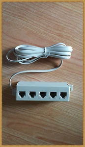 MULTIPRESA TELEFONICA 5 USCITE PLUG - Imagen 1 de 1