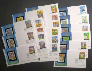 2000 Legends of Baseball 20 different 33c Sc 3408a-t FDCs with Fleetwood cachets - Picture 1 of 5